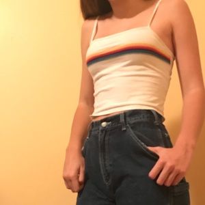 white tank with rainbow